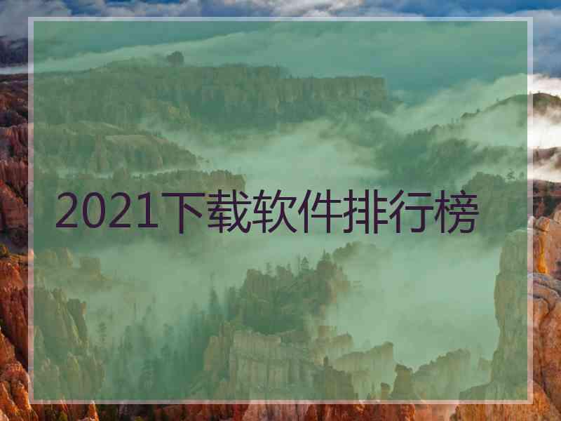 2021下载软件排行榜