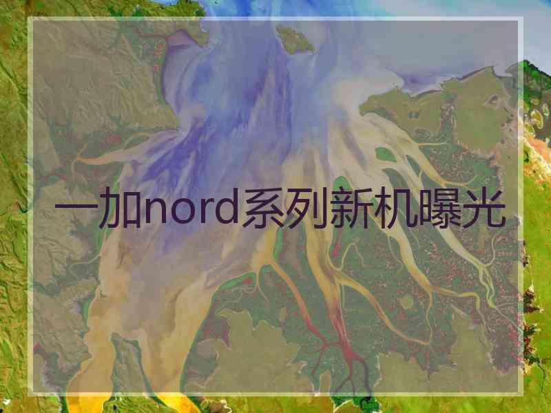 一加nord系列新机曝光