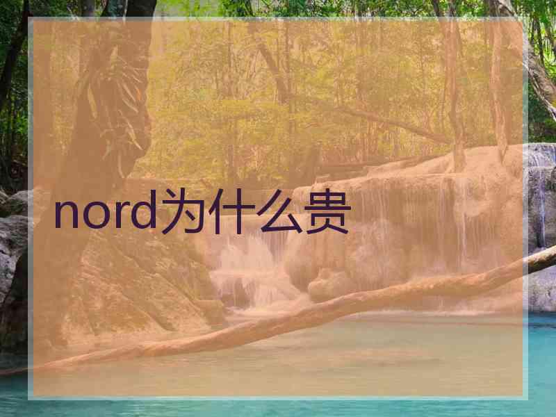 nord为什么贵