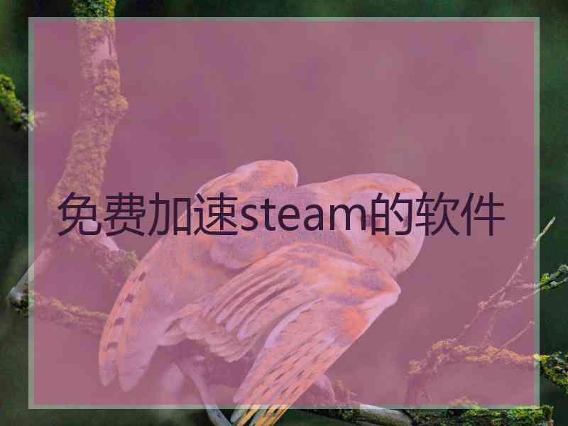 免费加速steam的软件